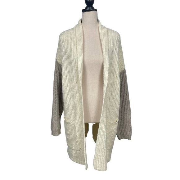 American Eagle Outfitters Sweaters - American Eagle Longline Color Block Chunky Knit Cardigan Size XS/S